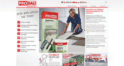 Desktop Screenshot of probau.eu