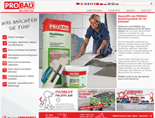 Tablet Screenshot of probau.eu